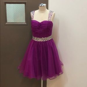 Deep Purple Strap Dress Medium